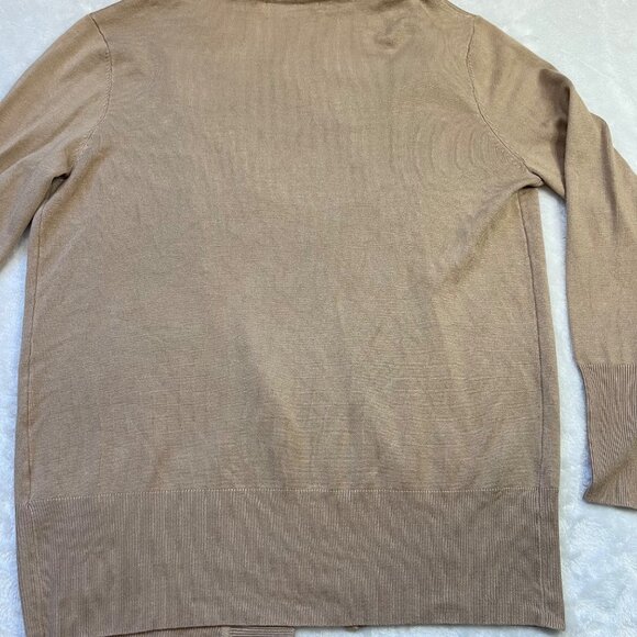 Merokeety Neutral Open Front Cardigan Sweater Women's Large Long Sleeve Viscose - Picture 6 of 9